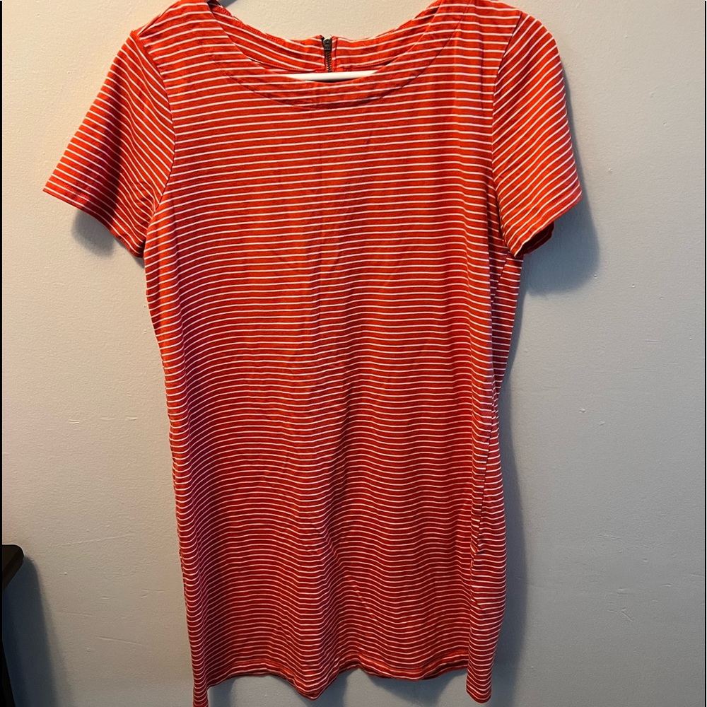 2 for $15✨Orange & White Striped Dress